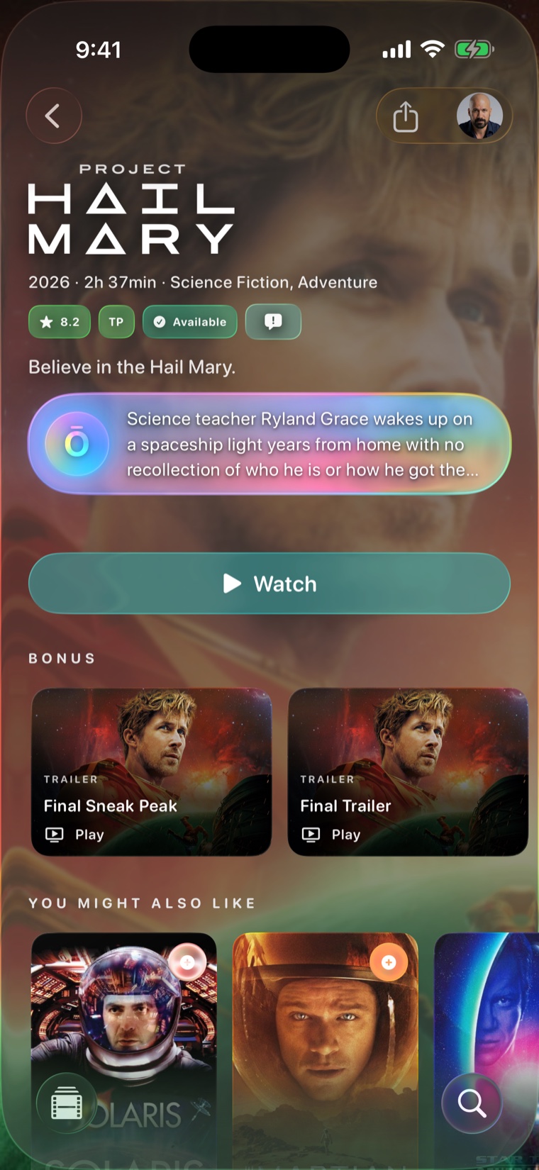 Ōrea TV Library screen
